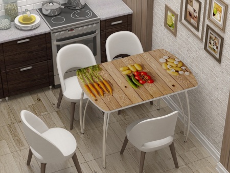 Стол Обеденный Бочонок Фотопечать (Ш-1100 х Г-700 х В-760 мм)/Разные Цвета