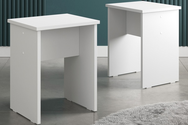 Комплект табуретов Барн белый текстурный